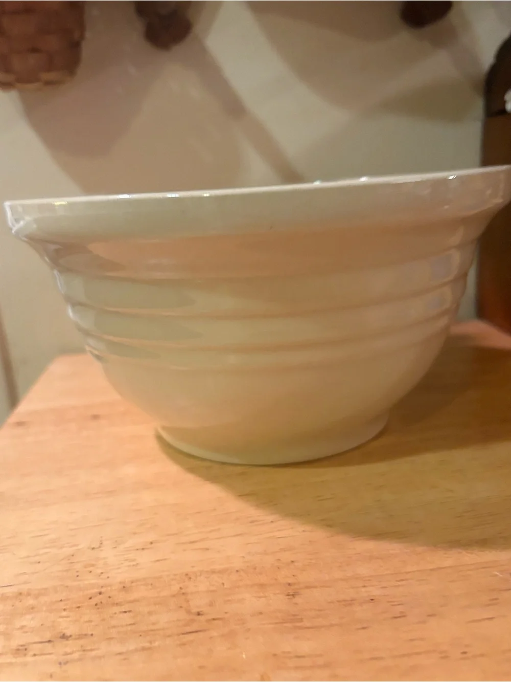 2 QT vintage Roseville mixing bowl